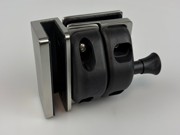 Glass to Glass 90 Degree Latch Satin Stainless Steel
